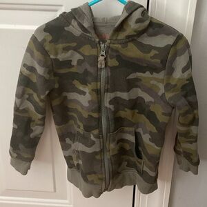 Cat & Jack Green Camouflage Kids Hoodie